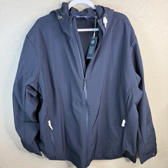 Cutter and Buck Camano Everyday Eco Jacket Navy Blue Full Zip XXL NWT - Picture 2 of 10